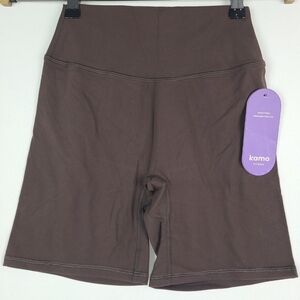 NEW Kamo Fitness Women's Serenity Shorts 6" Brown Sz S NWT